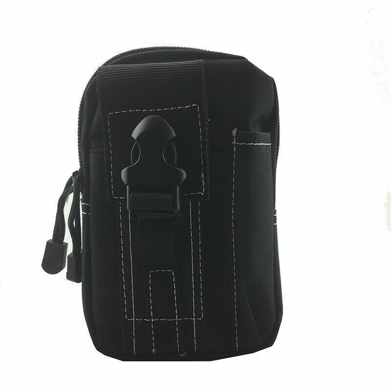 Men Waist Pack Bum Bag Black Pouch Waist Packs Molle Nylon Wallet Travel Tool