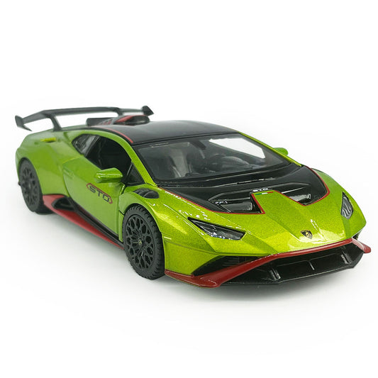 1/32 Lamborghini Hurncan STO Model Car Diecast Toy Cars Boys Toys for Kids Green