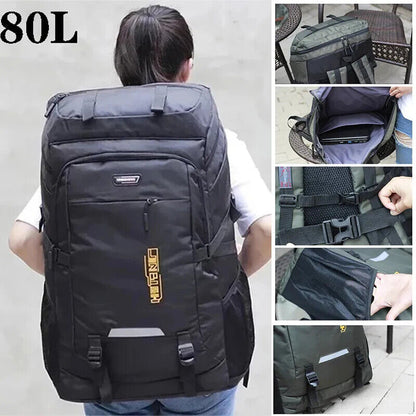80L 50L Men's Backpack Travel Sports Hiking Backpack School Bag Pack Women