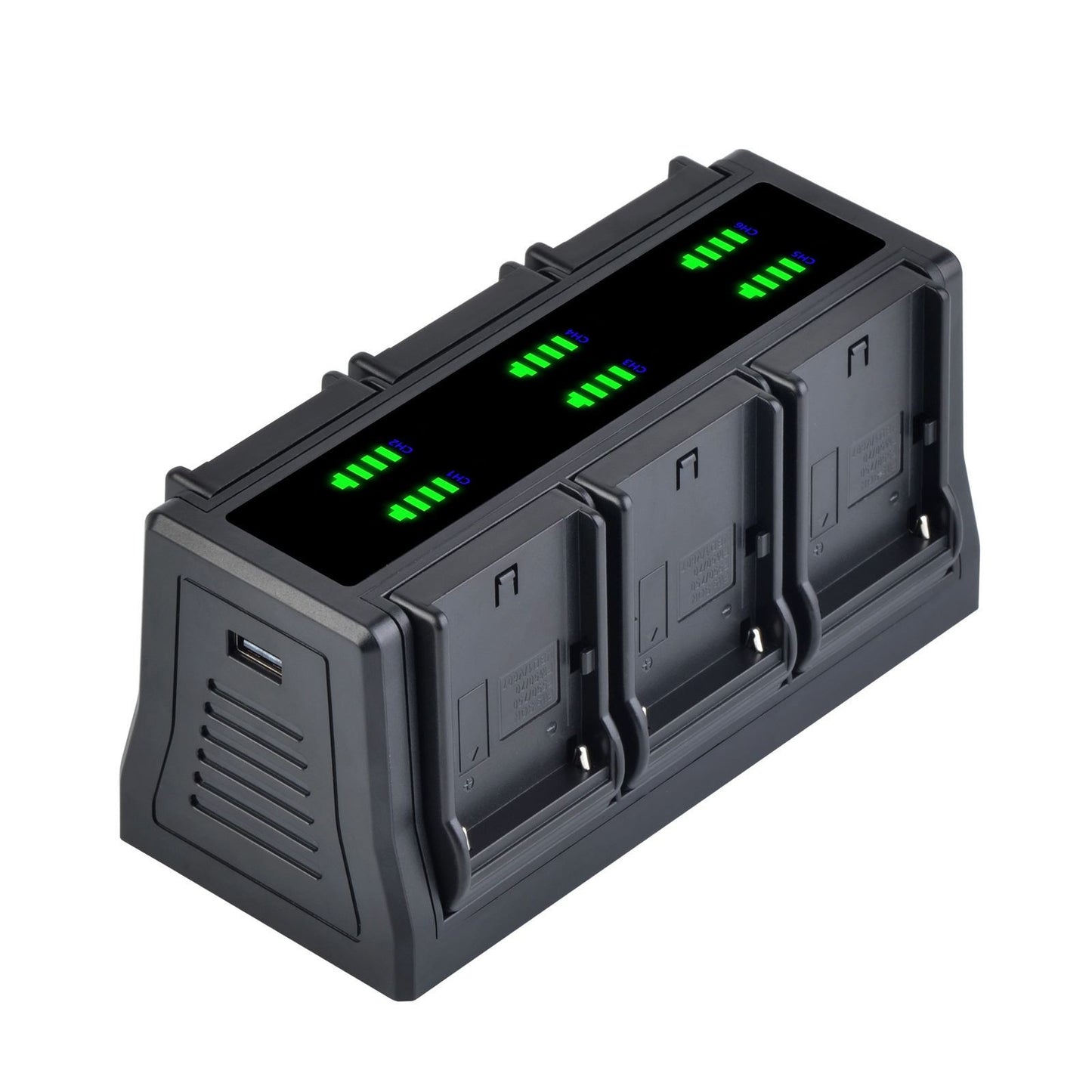 Efficient Battery Charger Base For Sony NP-F Series LED Display