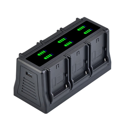 Efficient Battery Charger Base For Sony NP-F Series LED Display