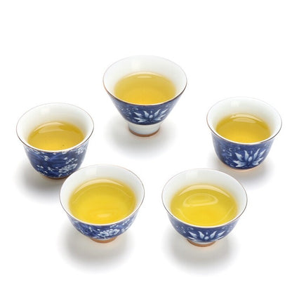 One Cup Blue And White Porcelain Tea Cup Chinese Kungfu Tea Cup Ceramic On Sales
