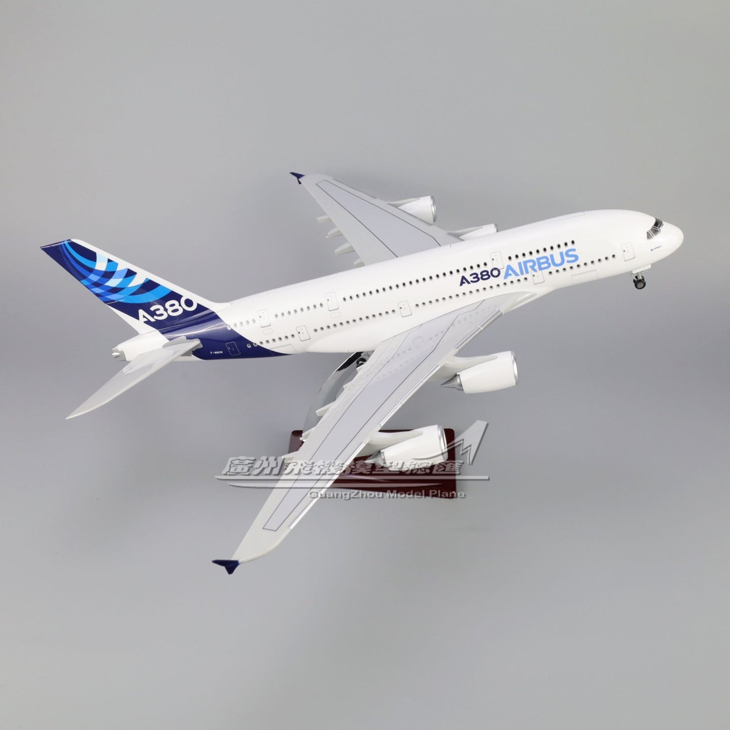 1:160 46CM AIRBUS A380 Passenger Airplane Landing Gear Resin Aircraft Model