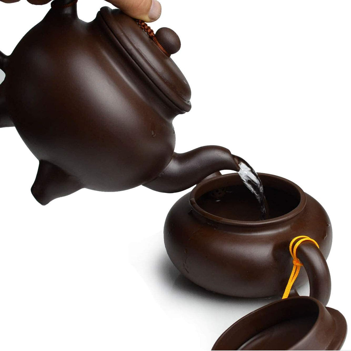 Teapot Chinese Yixing 20oz/600ml Zisha Clay Classical Tripod Pot