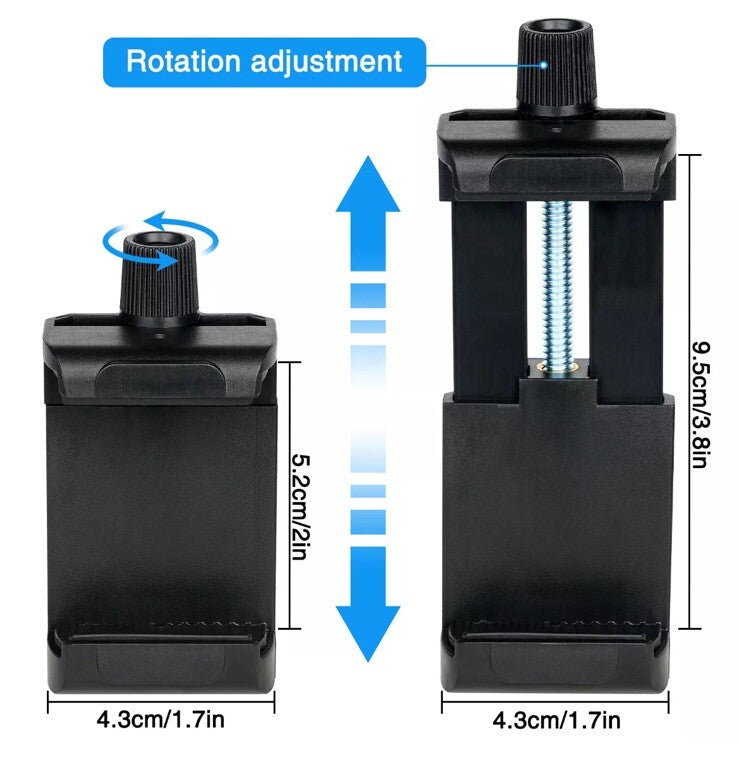 POV Phone Head Mount Belt Clamp Holder For iPhone Samsung Gopro Adjustable Strap