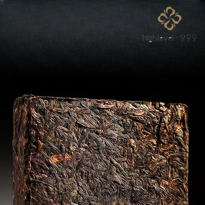 200g Ripe Puer Square Brick Bulangshan Yunnan Ten Year Rich Rhyme