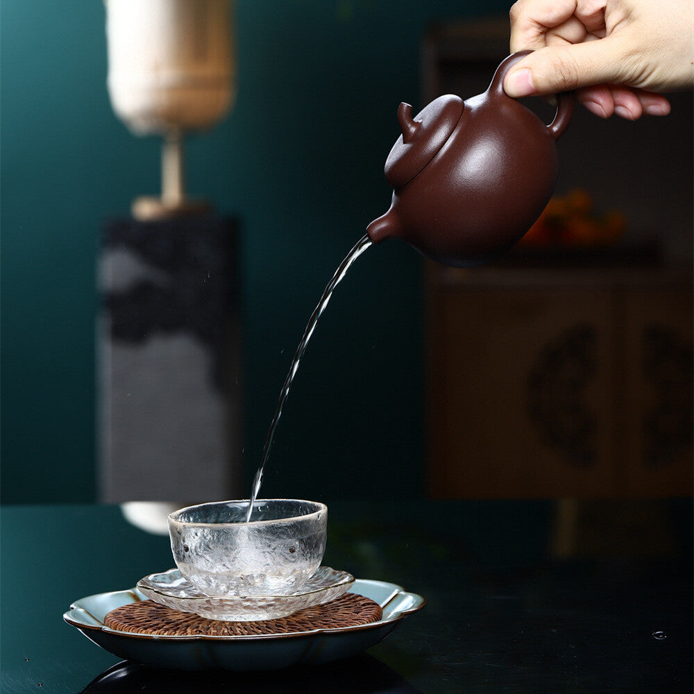 6.8oz Chinese Kungfu Tea Pot With Certificate Paper Marked Real Yixing Zisha Pot