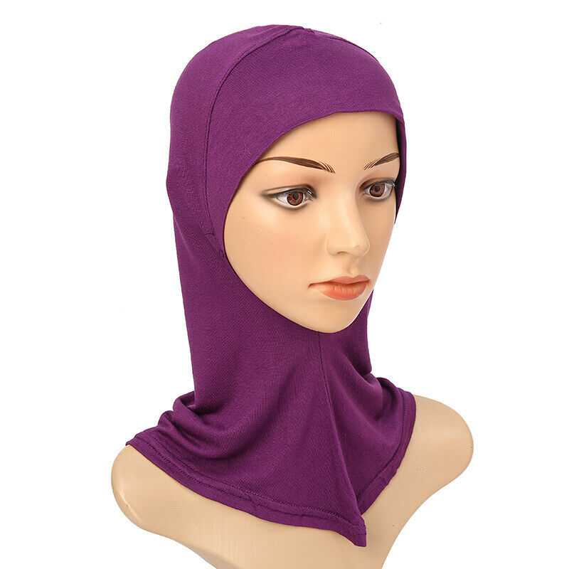 Women's Under Scarf Hat Cap Bone Bonnet Ninja Hijab Islamic Neck Cover Muslim*US