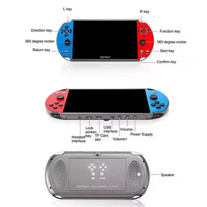 New X12 Plus 7inch Video Game Console Handheld Retro Game Player in 1000+Games