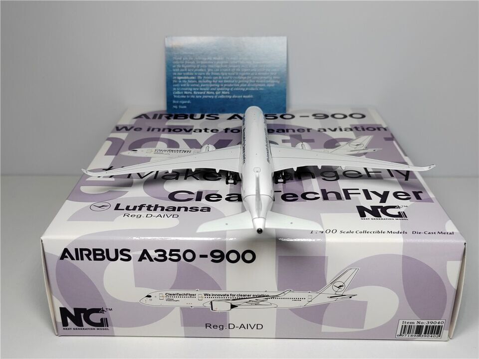 1:400 NG Model Lufthansa AIRBUS A350-900 Passenger Airplane Diecast Plane Model