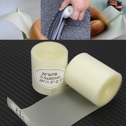 Bike Tube Protector White Bicycle Tire Liner 2Pcs Anti-Puncture Proof Belt 700C