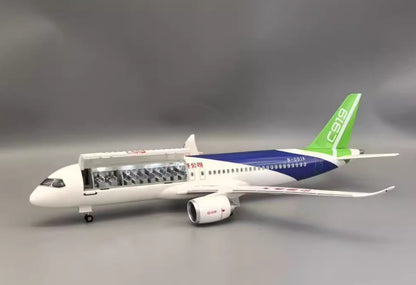 47CM 1:82 CHINA COMAC C919 Plane Aircraft Led Sound- controll Light Resin Model