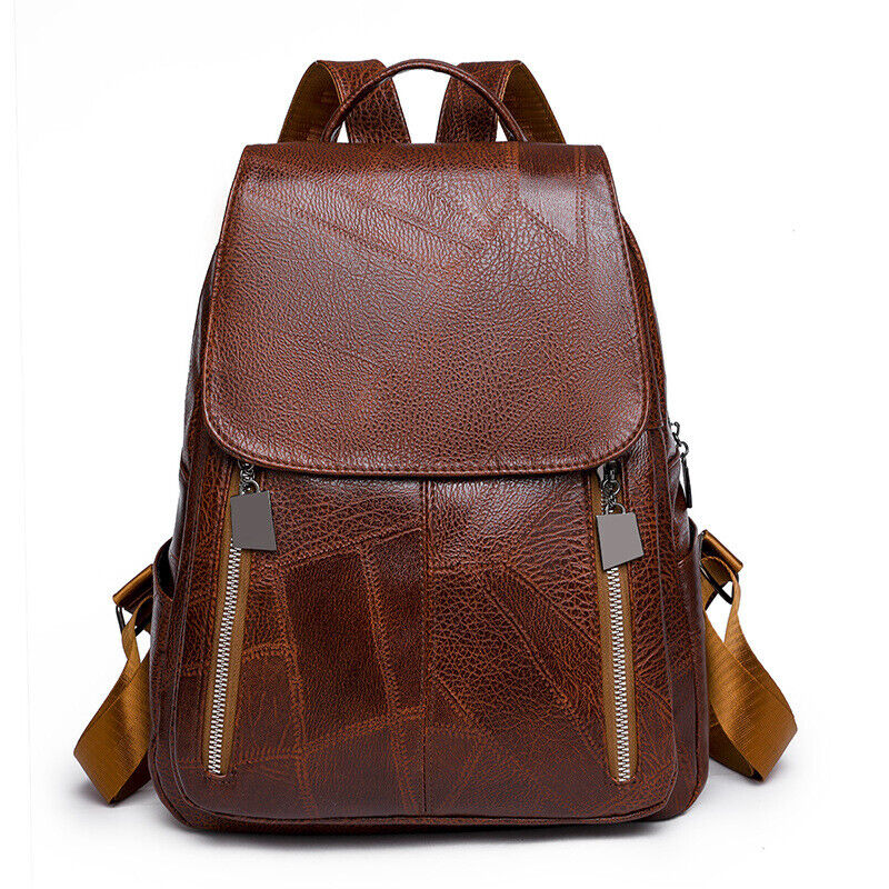 CELELA Soft Leather Backpack Women's Street Trend Wear Resistant Travel Bag