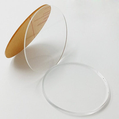 Acrylic Circle Sheet 60x90mm Plexiglass Discs Frames DIY Craft Clay Display Base