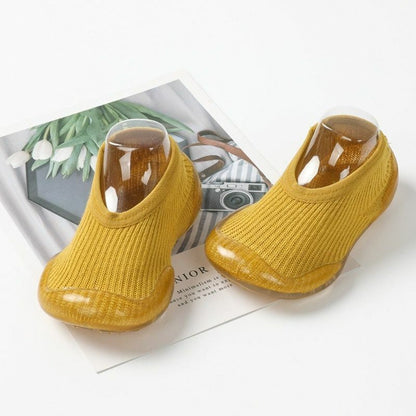 Sock Shoes Baby Boys Girls Autumn Non-slip Floor Kids Soft Rubber Toddler Knit