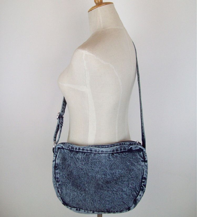 Fashion Vintage Denim Women Bags Handbags Crossbody Messager Purse Shoulder Bag