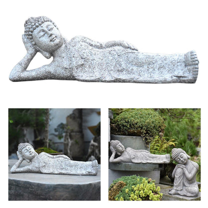 Zen Buddha Statue Asian Style Decor for Garden Porch Outdoor Decoration