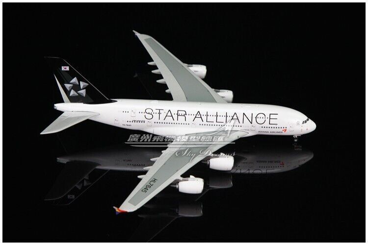 1:400 Phoenix ASIANA AIRLINES STAR ALLIANCE AIRBUS A380 Airplane Diecast Model