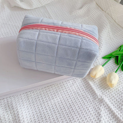 Plush Cosmetic Bag Soft Candy Makeup Purse Travel Storage Organizer Toiletry Bag