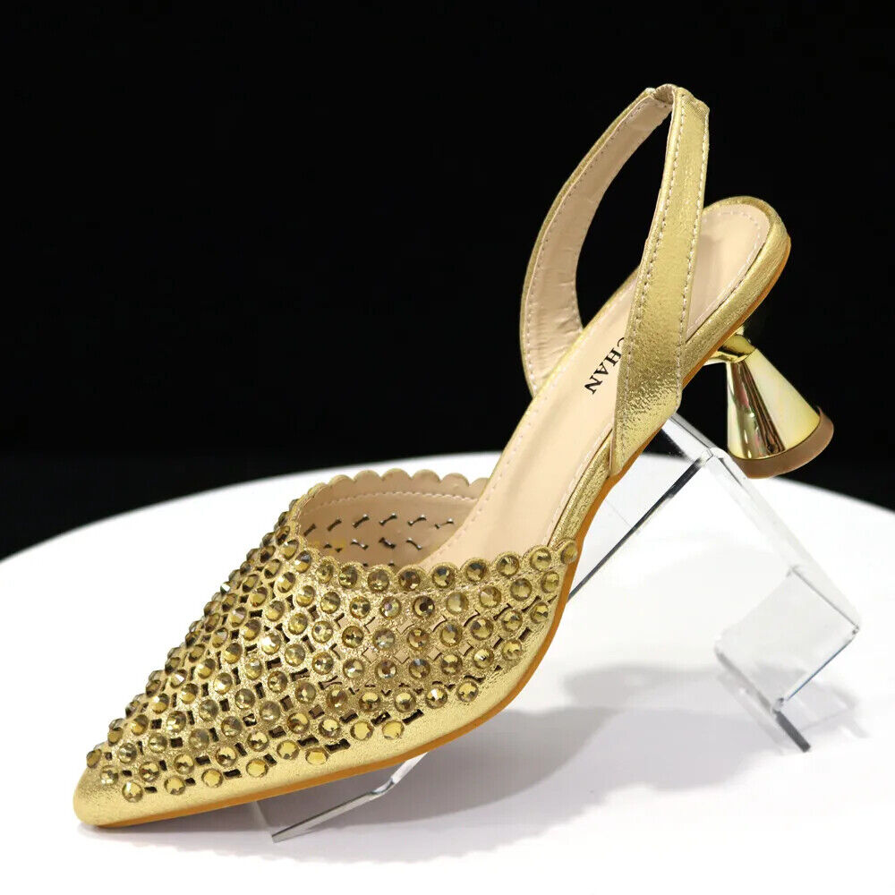 Pointed Toe Heels Women Party Wine Pumps Shoes Bags Matching Set
