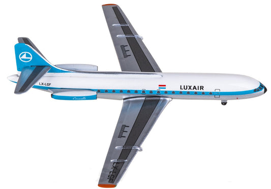 1:400 AeroClassics Luxair Sud Aviation SE-210 Caravelle Airplane Diecast Model