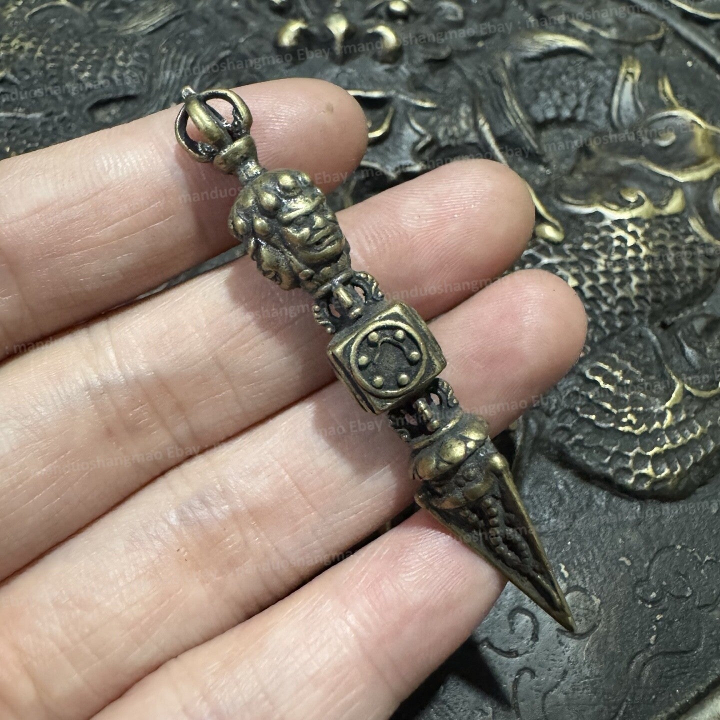 Tibetan Phurba Vajra Dorje Ritual Dagger Buddhist Exorcism Tool
