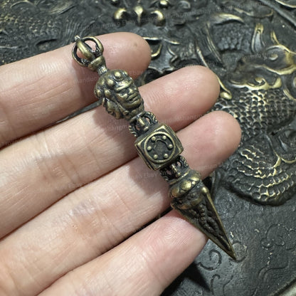 Tibetan Phurba Vajra Dorje Ritual Dagger Buddhist Exorcism Tool
