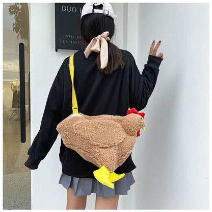 NEW Fashion Women Crossbody Bag Cartoon Chicken Pattern Casual Shoulder Bags US