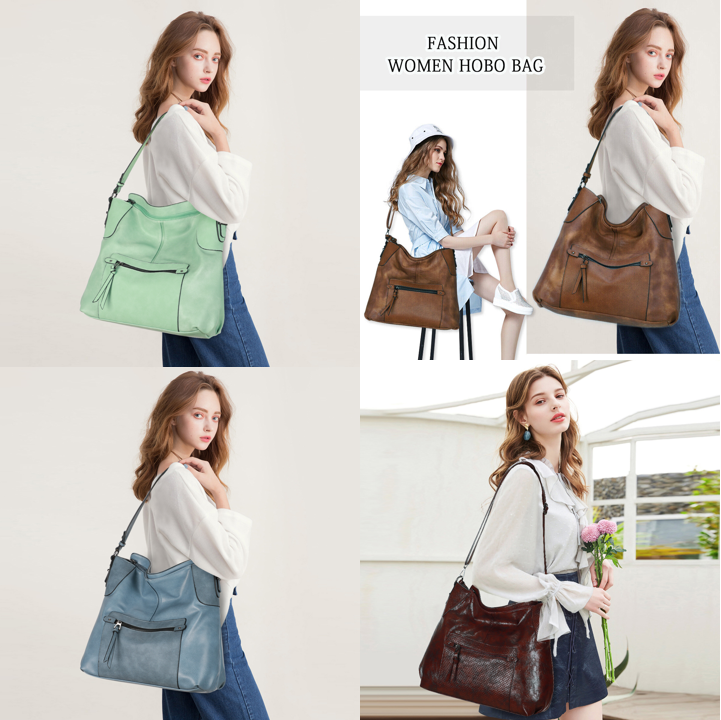 KL928 Women Large Purses PU Leather Shoulder Handbags Crossbody Hobo Bags Gifts