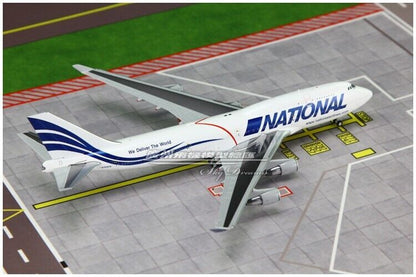 1:400 JC Wings NATIONAL BOEING 747-400 Passenger Airplane Diecast Aircraft Model