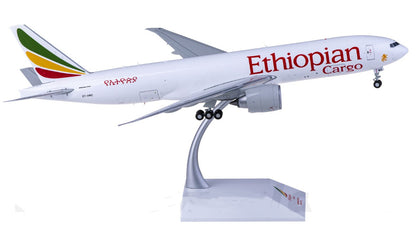 1:200 32CM JC Wings Ethiopian Cargo BOEING 777-200LRF Airplane Diecast Model