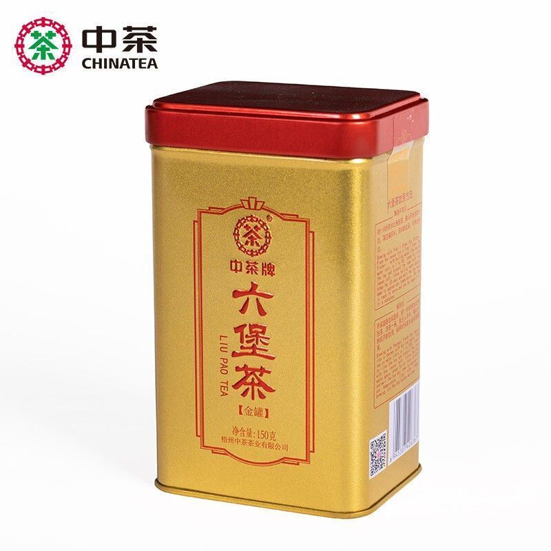 2022 CHINATEA COFCO Zhong Cha Liubao Tea Liu Pao Tea Dark Tea 150g Golden Jar
