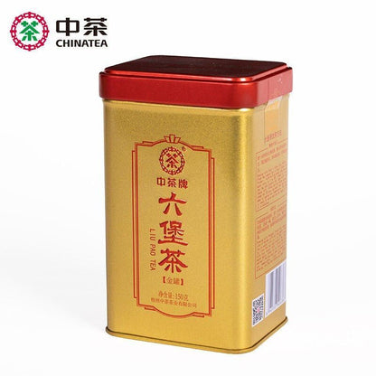 2022 CHINATEA COFCO Zhong Cha Liubao Tea Liu Pao Tea Dark Tea 150g Golden Jar