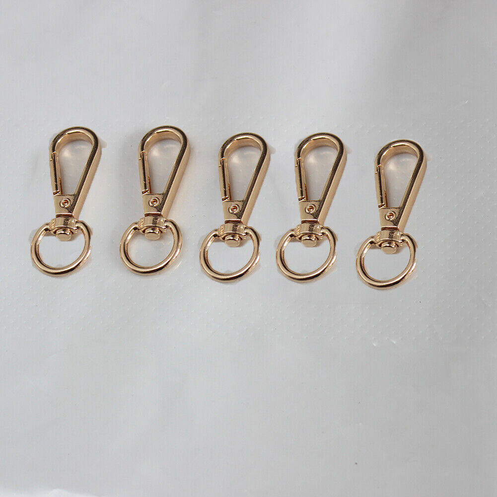 5PCS 4 Sizes Metal Swivel Trigger Lobster Clasp Hook Key Chain DIY Bag Parts ಇ