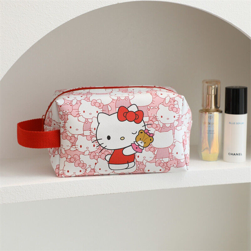 Hello Kitty Cinnamoroll My Melody Makeup Bag Cosmetic Case Travel Storage Tote A