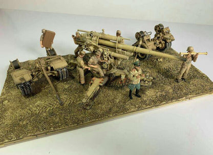 FOV German 88 MM Flak Anti-tank Gun w/ Artillerymen 1/32 DIECAST MODEL FINISHED
