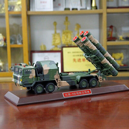 1:35 China HQ-9 Air Defense Missile Vehicle Alloy Launch Vehicle Model Finished