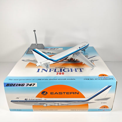 1:200 InFlight Eastern Boeing 747 N735PA Passenger Airplane Diecast Plane Model
