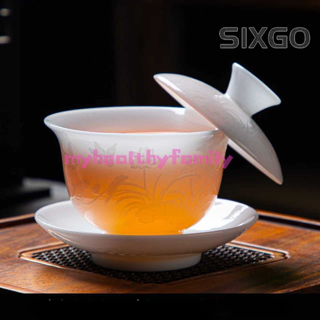 Thin Tire White Ceramic Tea Bowl Dehua Ice Jade Ceramic Tea Cup Ceramic Tea Set