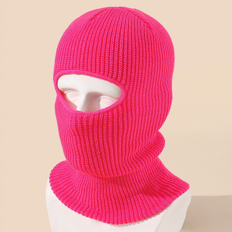 Fashion 1-Hole Ski Hat Knitted Face Cover Winter Butterfly Cloth Sticker