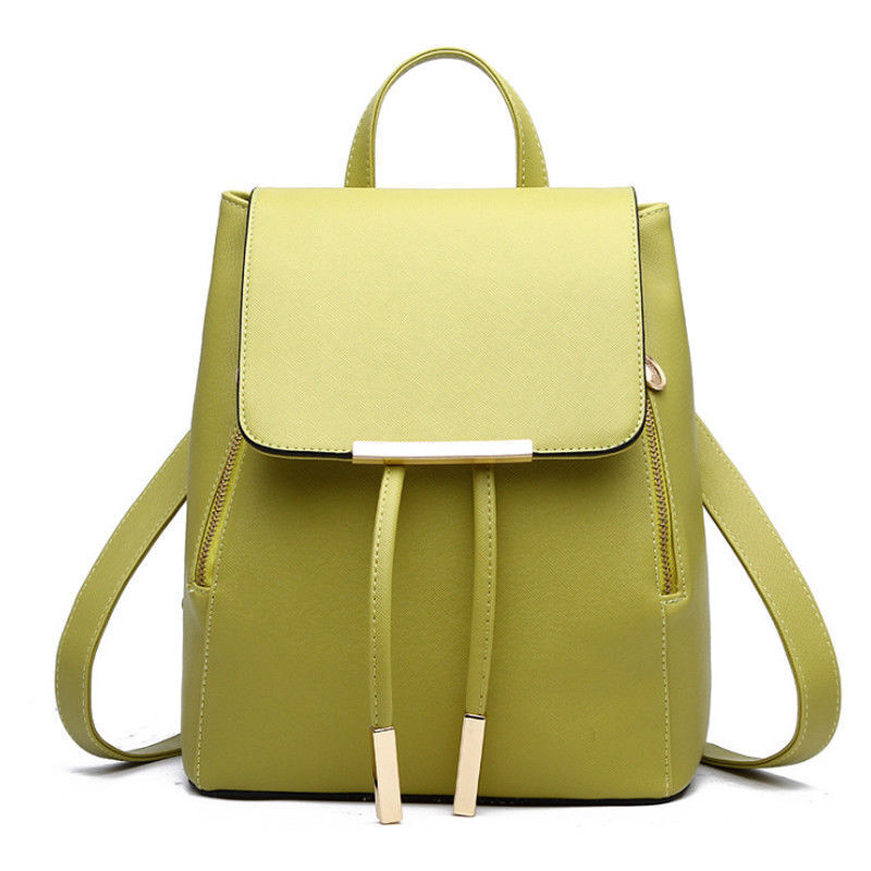 New Women's PU Leather Satchel Shoulder Backpack School Rucksack Bags Travel
