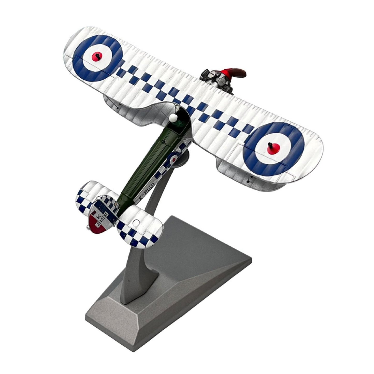 1:72 Scale WWI British Royal Air Force Bristol Bulldog Biplane Propeller Fighter