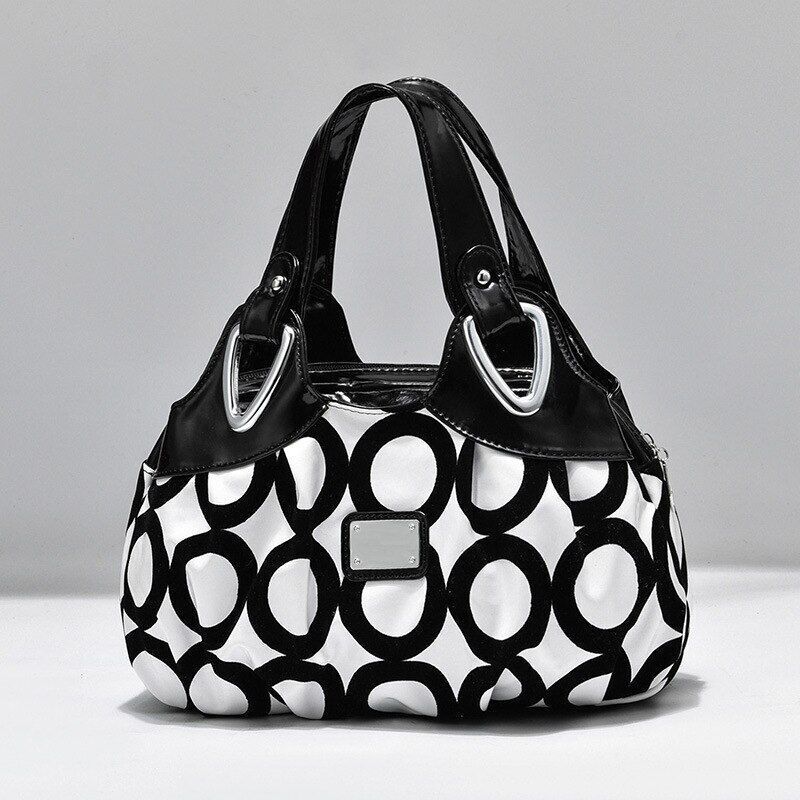 Women Shoulder Bag Printed Flower Messenger Bag Designer Leather Ladies Handbag