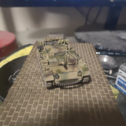 Homemade 1/72 German No.3A Assault Gun Tank Finished Model Toys Ornaments