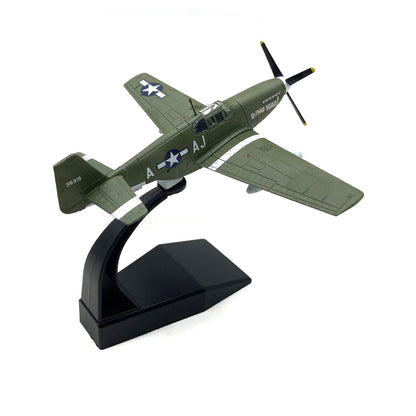 1:72 Military WW2 P-51B Mustang Fighter Alloy Aircraft Model Plane Ornaments A