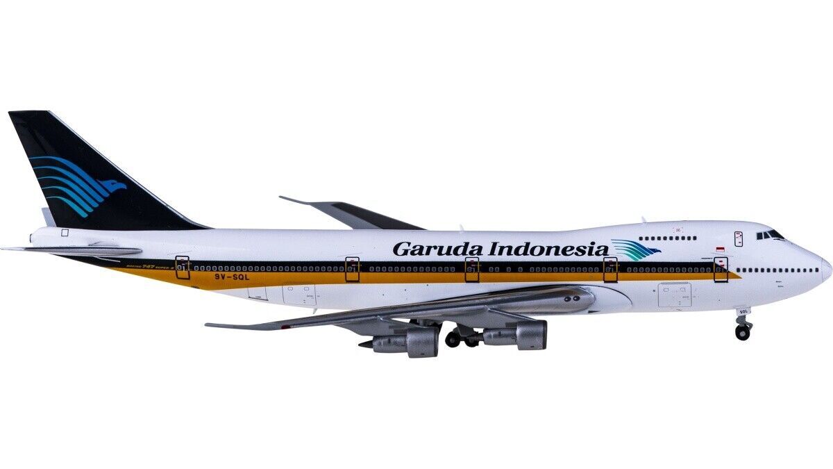 1:400 JC Wings Garuda Indonesia BOEING 747-400 Passenger Airplane Diecast Model
