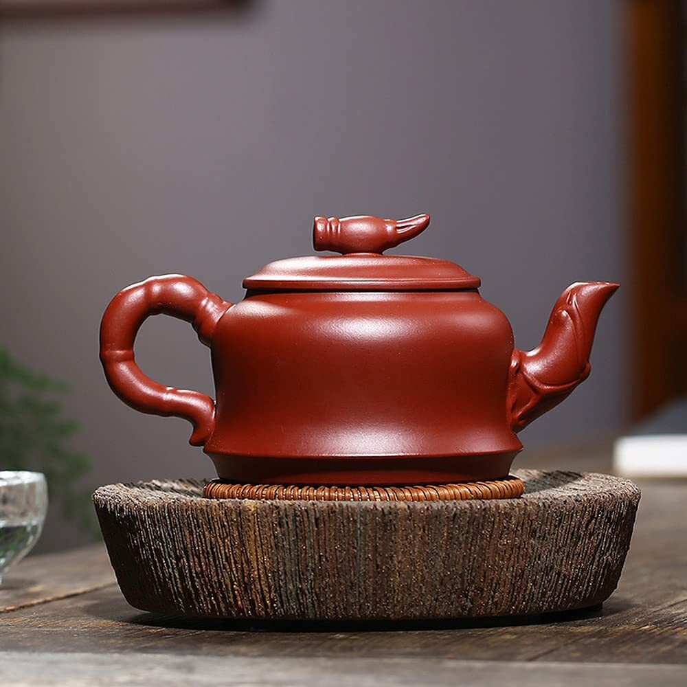 280ml Purple Clay Pot Kung Fu Patterned Teapot Tea Set Dahongpao Kettle Tea Set