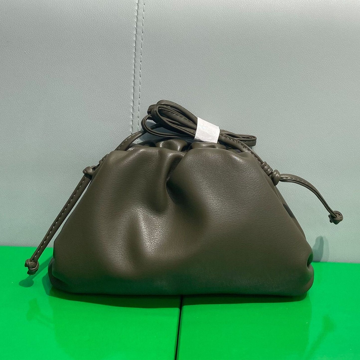 Cow Leather Cloud Bag Shoulder Bag Small Crossbody Dumpling Shape Handbag Clutch