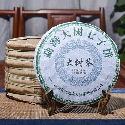 357g Big Tree Tea Pu'er Tea Cake Health Green Tea dashucha