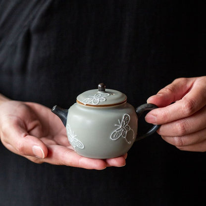 10.5CM Chinese Hand-painted Teapot Retro Ceramic Kung Fu Tea Set Accessories